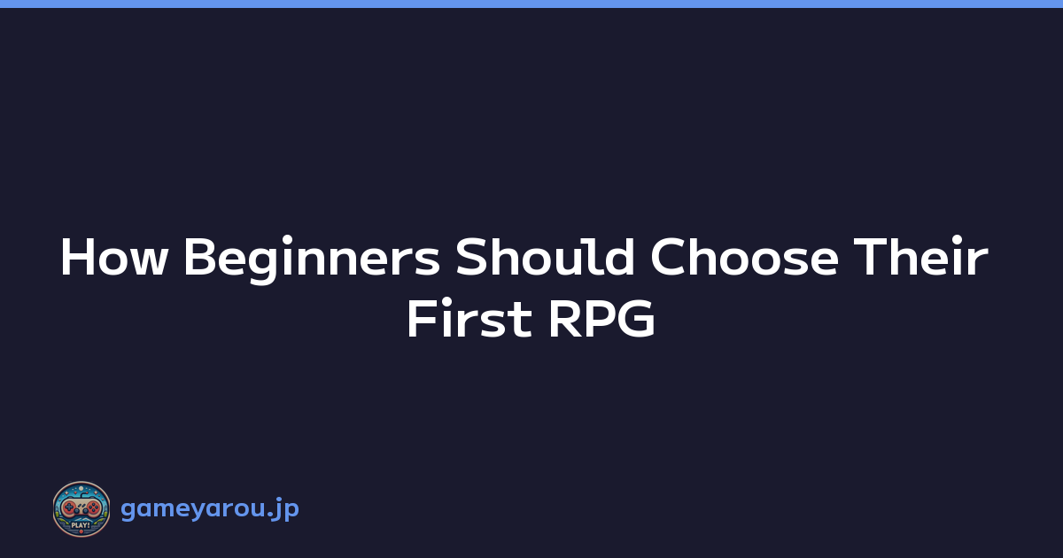 Featured image of post How Beginners Should Choose Their First RPG