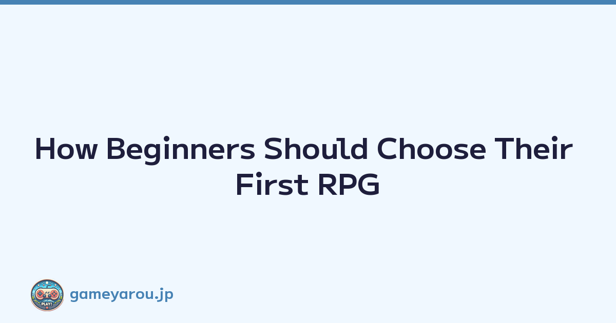 Featured image of post How Beginners Should Choose Their First RPG