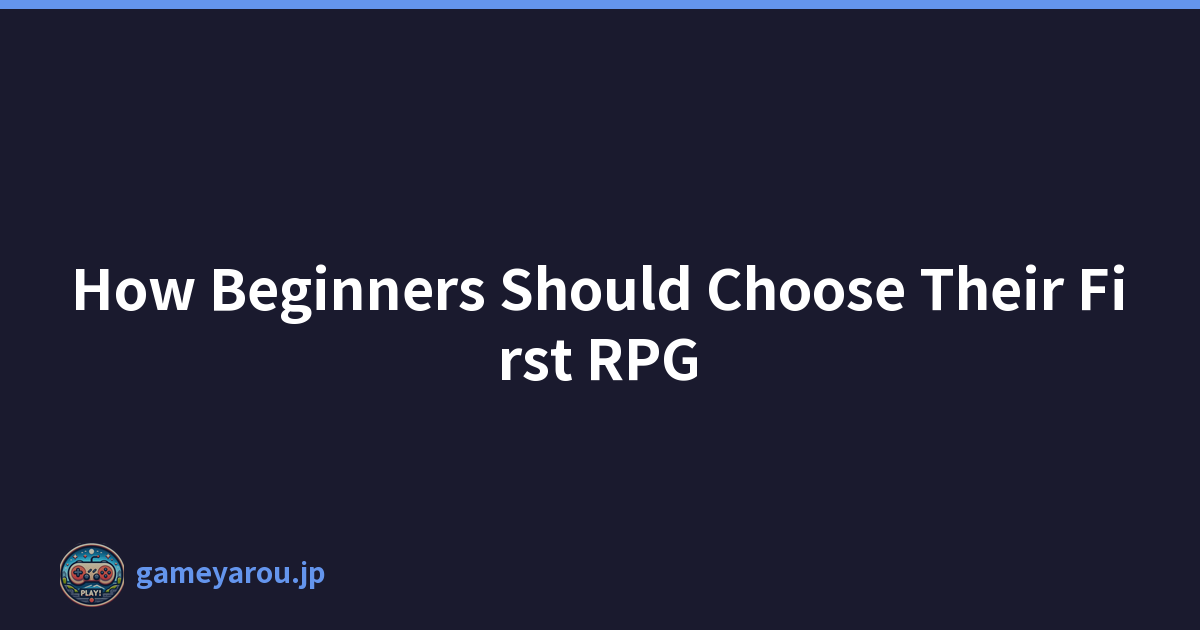 Featured image of post How Beginners Should Choose Their First RPG